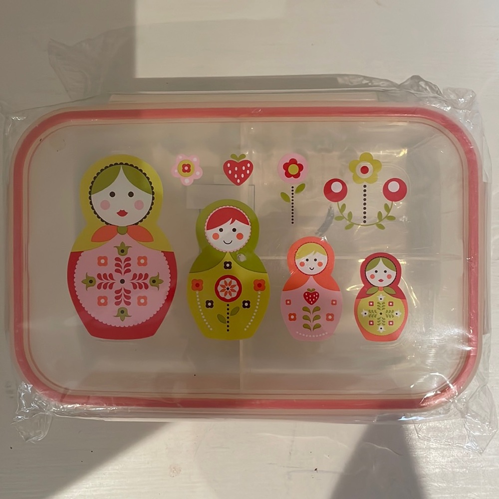 Ore Good Lunch Box bento box, NWT Russian dolls